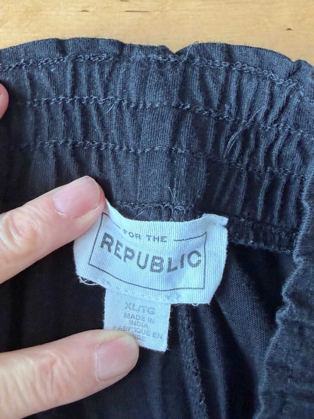 For The Republic Black Lounge Pants XL - Picture 4 of 5